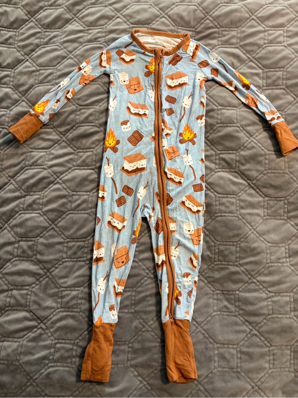 Little Sleepies 12-18 month S'mores Galore Zippy